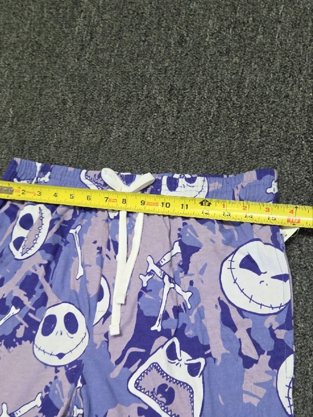 (#3C) Disney The Nightmare Before Christmas Purple Skull Camo Lounge Pants - Picture 3 of 7